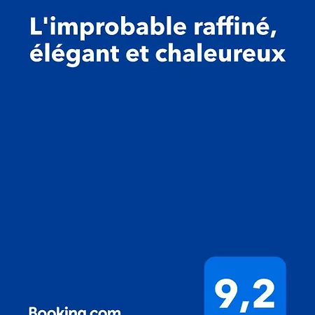 아파트 L'improbable Raffine, Elegant Et Chaleureux *